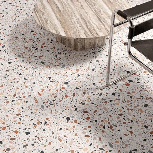 Quintessenza Confetti Bianco vloer- en wandtegel Multicolor 18,6 x 18,6 cm