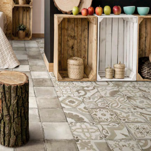 Xclusive Heritage vloer- en wandtegel decor mix Warm 20 x 20 cm