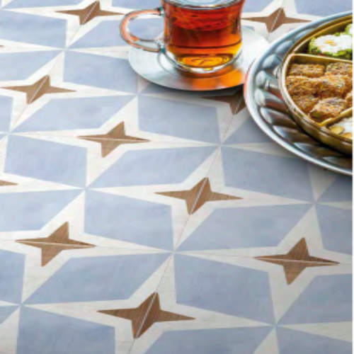 Xclusive Paint vloer- en wandtegel decor Rombi 20,5 x 20,5 cm