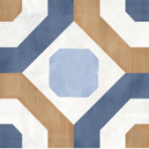 Xclusive Paint vloer- en wandtegel decor Treccia 20,5 x 20,5 cm
