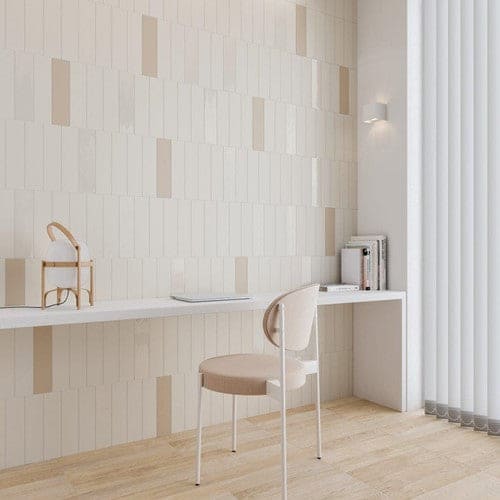 Wow Grace wandtegel Sand mat 7,5 x 30 cm