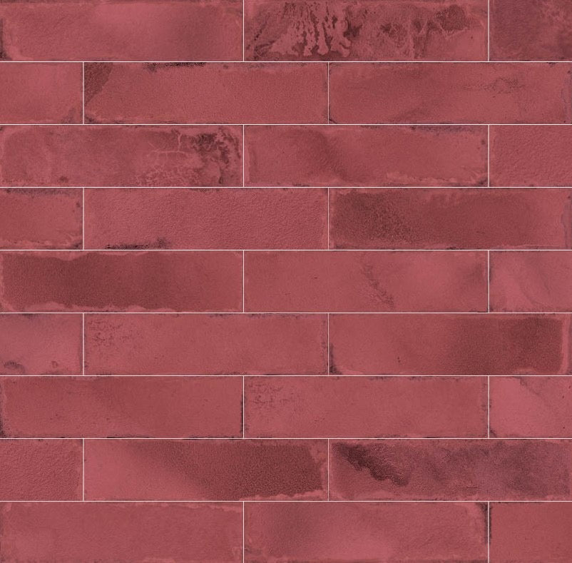 Vives Luca Granate wandtegel 8 x 31,5 cm