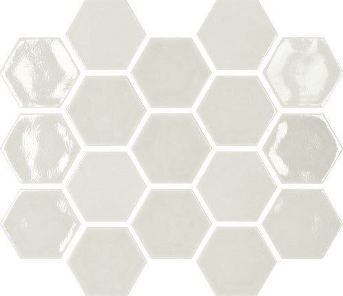 Memories Dawn Mist Crackled hexagon wandtegel 12 x 13 cm