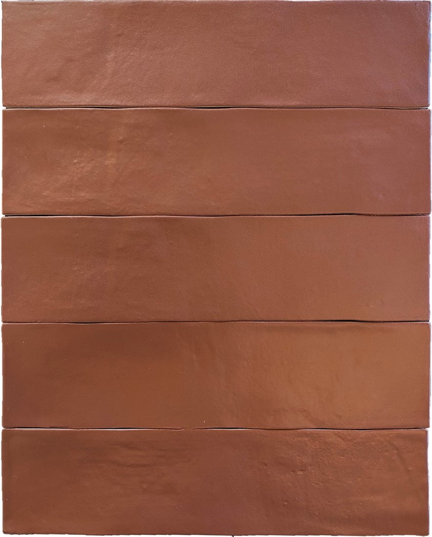 Revoir Paris Provence wandtegel Rouge Toscane 6,2 x 25 cm