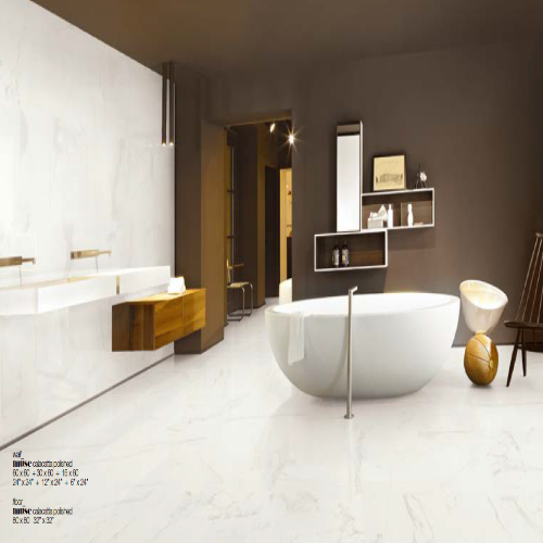 Unicom Starker Muse vloer- en wandtegel 60 x 120 cm Calacatta glans