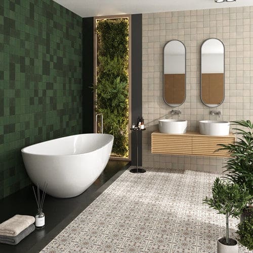 Revoir Paris Atelier wandtegel Taupe mat 13,8 x 13,8 cm