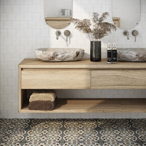 Revoir Paris Atelier wandtegel Vert d'Eau mat 13,8 x 13,8 cm