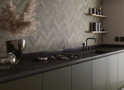 Revoir Paris Atelier wandtegel Vert d'Eau mat 6,2 x 25 cm