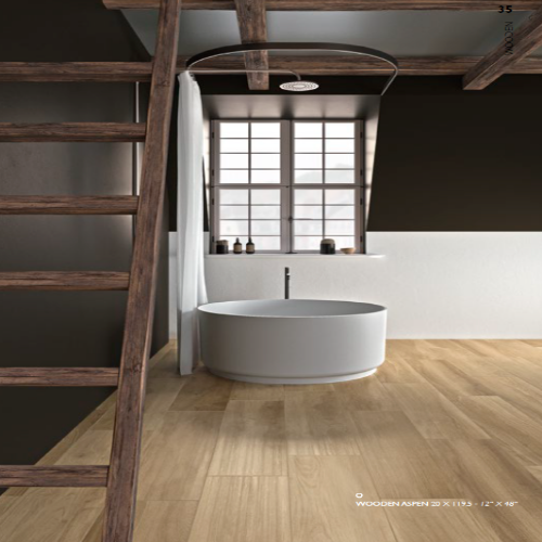 Unicom Starker Wooden vloertegel Aspen 30 x 119,5 cm