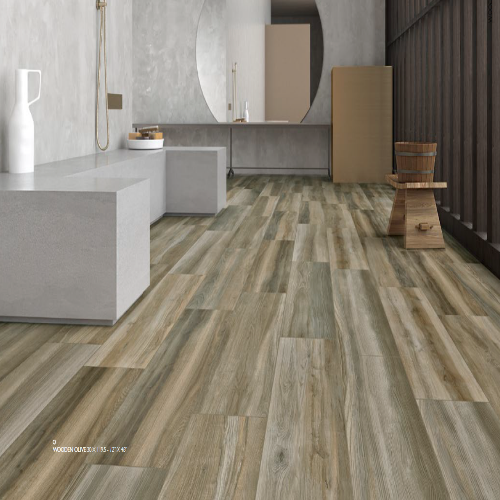 Unicom Starker Wooden vloertegel Olive 30 x 119,5 cm