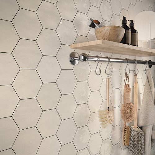 Wow Zellige Hexa wandtegel Nude glans 10,8 x 12,4 cm