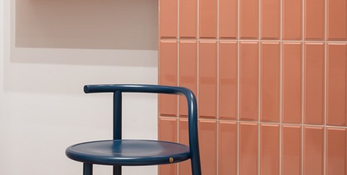 Quintessenza Dintorni wandtegel Terra Lucido glans 7,5 x 30 cm