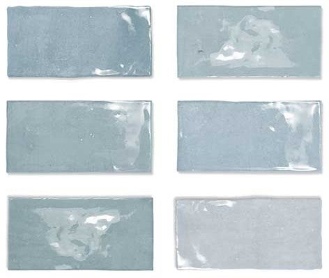 Wow Fez wandtegel Aqua glans 6,2 x 12,5 cm