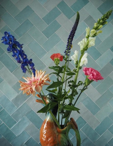 Wow Fez wandtegel Aqua glans 6,2 x 12,5 cm