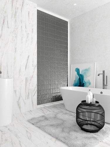 Wow Fez wandtegel Steel glans 6,2 x 12,5 cm