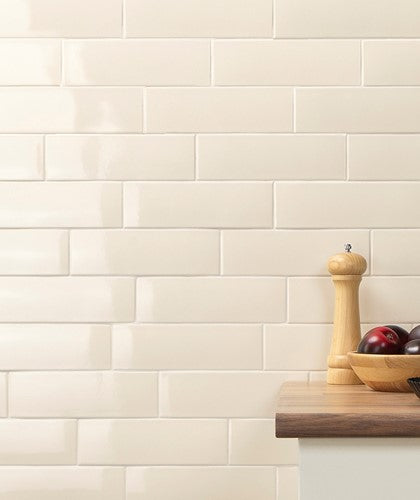 Natucer London wandtegel Bone glans 7,2 x 22,2 cm