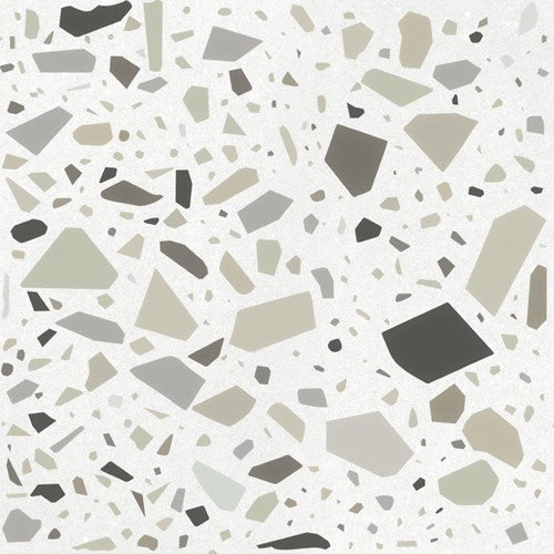 Quintessenza Confetti Bianco vloer- en wandtegel Beige 18,6 x 18,6 cm