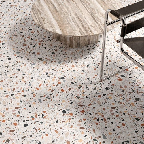 Quintessenza Confetti Bianco vloer- en wandtegel Multicolor 18,6 x 18,6 cm