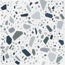 Afbeelding in Gallery-weergave laden, Quintessenza Confetti Bianco vloer- en wandtegel Petrolio 18,6 x 18,6 cm
