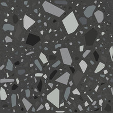 Afbeelding in Gallery-weergave laden, Quintessenza Confetti Nero vloer- en wandtegel Petrolio 18,6 x 18,6 cm
