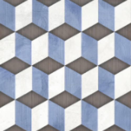 Xclusive Paint vloer- en wandtegel decor Cubi 20,5 x 20,5 cm