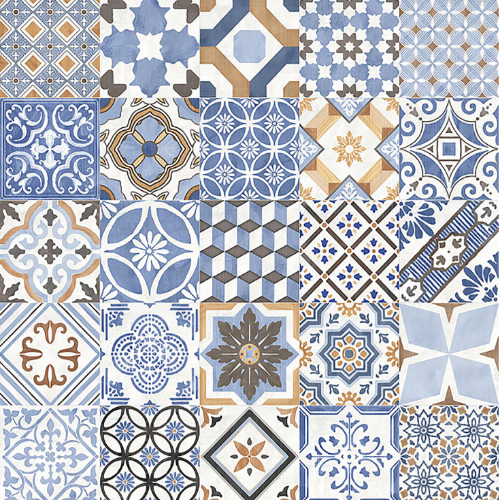 Xclusive Paint vloer- en wandtegel decor mix 20,5 x 20,5 cm
