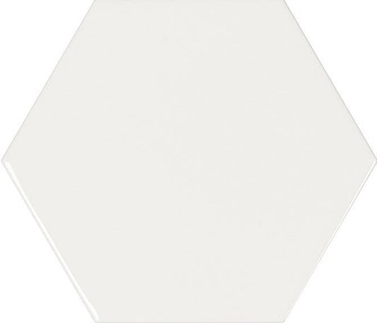 Memories Kisses White hexagon wandtegel 12 x 13 cm