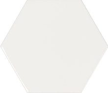 Afbeelding in Gallery-weergave laden, Memories Kisses White hexagon wandtegel 12 x 13 cm
