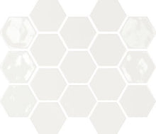 Afbeelding in Gallery-weergave laden, Memories Kisses White hexagon wandtegel 12 x 13 cm
