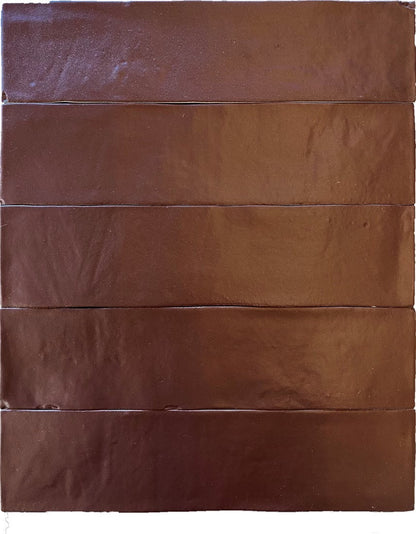 Revoir Paris Provence wandtegel Chocolat 6,2 x 25 cm