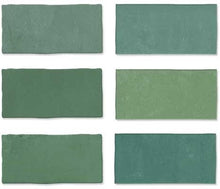 Afbeelding in Gallery-weergave laden, Wow Fez wandtegel Emerald mat 6,2 x 12,5 cm
