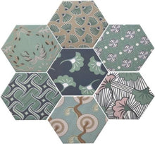 Afbeelding in Gallery-weergave laden, Marrakech Good Vibes vloer- en wandtegel decor hexagon 14 x 16 cm
