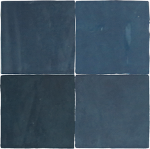 Afbeelding in Gallery-weergave laden, Revoir Paris Atelier wandtegel Bleu Marine glans 10 x 10 cm
