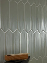 Afbeelding in Gallery-weergave laden, Tonalite Dart wandtegel Smoke mat 7 x 28 cm
