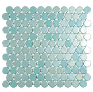 V.P. BR Turquoise Circle Mosaico 25 x 25 mm
