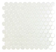 V.P. BR White Circle Mosaico 25 x 25 mm