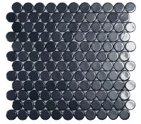 V.P. Black Circle GL Mosaico 25 x 25 mm