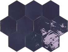 Afbeelding in Gallery-weergave laden, Wow Zellige Hexa wandtegel Cobalt glans 10,8 x 12,4 cm
