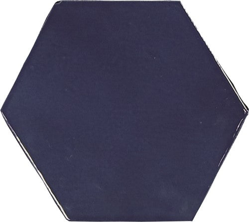 Wow Zellige Hexa wandtegel Cobalt glans 10,8 x 12,4 cm