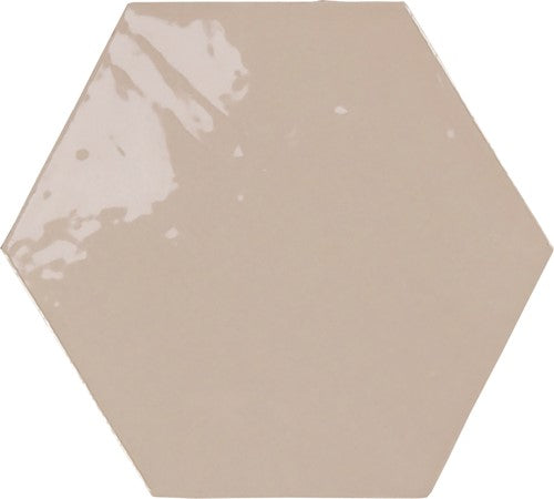 Wow Zellige Hexa wandtegel Nude glans 10,8 x 12,4 cm