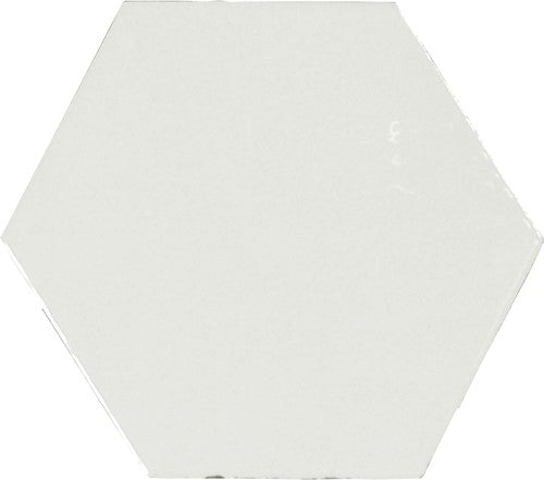 Wow Zellige Hexa wandtegel White glans 10,8 x 12,4 cm